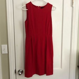 Red Cynthia Rowley Dress with Gold Bow Zipper